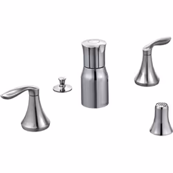 Moen T5220 Eva Two-Handle Bidet Faucet  Valve Required  Chrome