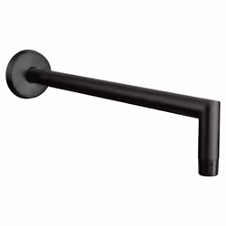 Moen S110BL Arris-Premium 14-Inch Rainshower Straight Shower Arm and Flange for Overhead Shower head 2-1/2 Inch Square Matt ...