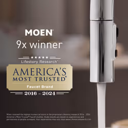 Moen 186117BN Remote Dock for Magnetix Handshowers with Included Wall Bracket or Permanent Waterproof Adhesive Options  Brushed Nickel