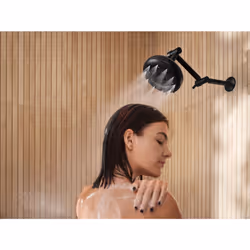 Moen S116BL Acc-Premium 16 in. Pivoting Adjustable Shower Arm  Matte Black