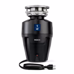 Moen EX100C EX Series 1 HP Continuous Feed Garbage Disposal Black