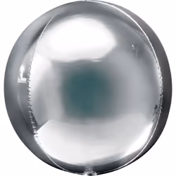 Amscan 2820199, Toy balloon, Foil, Silver, 38 cm, 3 pc(s)
