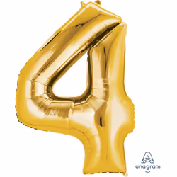Amscan 2825001, Toy balloon, Foil, Gold, Number, 66 cm, 5 pc(s)