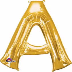 Amscan 3294701, Toy balloon, Foil, Gold, Letter, 930 mm, 860 mm
