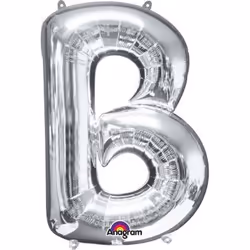 Amscan 3294801, Toy balloon, Foil, Silver, Letter, 580 mm, 860 mm