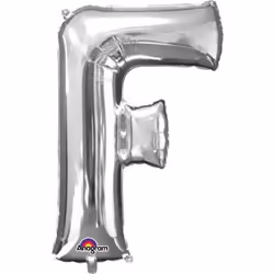 Amscan 3295601, Toy balloon, Foil, Silver, Letter, 530 mm, 810 mm