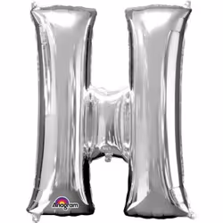 Amscan 3296001, Toy balloon, Foil, Silver, Letter, 660 mm, 810 mm