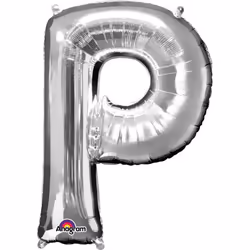 Amscan 3297701, Toy balloon, Foil, Silver, Symbol, 600 mm, 810 mm