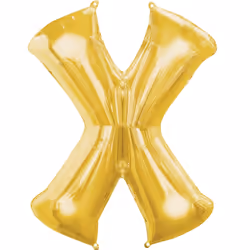 Amscan 3299601, Toy balloon, Foil, Gold, Letter, 680 mm, 880 mm