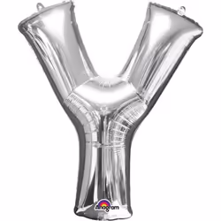 Amscan 3299701, Toy balloon, Foil, Silver, Symbol, 760 mm, 860 mm