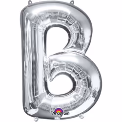 Amscan 3301311, Toy balloon, Foil, Silver, Letter, 40 cm, 5 pc(s)