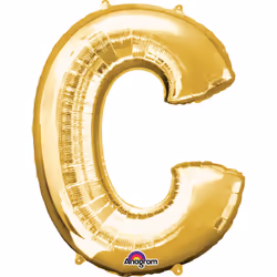 Amscan 3301611, Toy balloon, Foil, Gold, Letter, 40 cm, 5 pc(s)