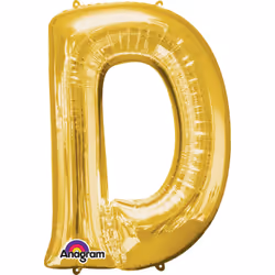 Amscan 3301811, Toy balloon, Foil, Gold, Letter, 40 cm, 5 pc(s)