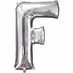 Amscan 3302111, Toy balloon, Foil, Silver, Letter, 40 cm, 5 pc(s)