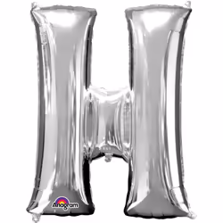 Amscan 3302611, Toy balloon, Foil, Silver, Letter, 40 cm, 5 pc(s)