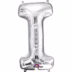 Amscan 3302811, Toy balloon, Foil, Silver, Letter, 40 cm, 5 pc(s)