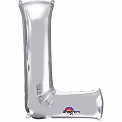Amscan 3303411, Toy balloon, Foil, Silver, Letter, 40 cm, 5 pc(s)