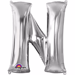 Amscan 3303811, Toy balloon, Foil, Silver, Letter, 40 cm, 5 pc(s)