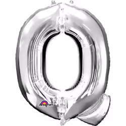 Amscan 3304411, Toy balloon, Foil, Silver, Letter, 40 cm, 5 pc(s)