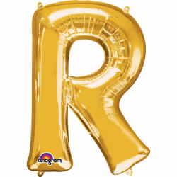 Amscan 3304711, Toy balloon, Foil, Gold, Letter, 40 cm, 5 pc(s)