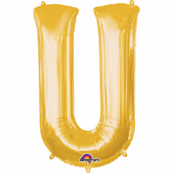 Amscan 3305311, Toy balloon, Foil, Gold, Letter, 40 cm, 5 pc(s)
