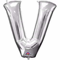 Amscan 3305411, Toy balloon, Foil, Silver, Letter, 40 cm, 5 pc(s)