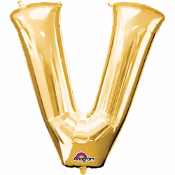 Amscan 3305511, Toy balloon, Foil, Gold, Letter, 40 cm, 5 pc(s)