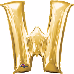 Amscan 3305711, Toy balloon, Foil, Gold, Letter, 40 cm, 5 pc(s)