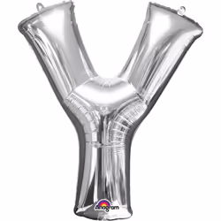 Amscan 3306011, Toy balloon, Foil, Silver, Letter, 40 cm, 5 pc(s)
