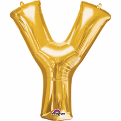 Amscan 3306111, Toy balloon, Foil, Gold, Letter, 40 cm, 5 pc(s)