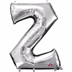 Amscan 3306211, Toy balloon, Foil, Silver, Letter, 40 cm, 5 pc(s)