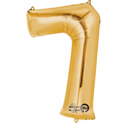 Amscan 3308911, Toy balloon, Foil, Gold, Number, 40 cm, 5 pc(s)
