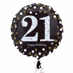 Amscan 3323801, Toy balloon, Foil, Gold, Birthday, Round, 5 pc(s)