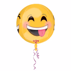 Amscan 3362301, Toy balloon, Foil, Black, Pink, White, Yellow, Round, 380 mm, 400 mm