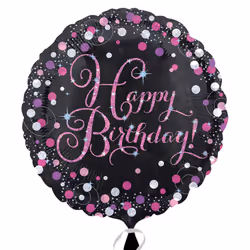 Amscan 3378201, Toy balloon, Foil, Pink, Round, 5 pc(s)
