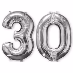 Amscan 3581701, Toy balloon, Foil, Silver, 3 pc(s)