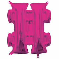 Amscan 3824701, Toy balloon, Foil, Pink, 40 cm, 5 pc(s)