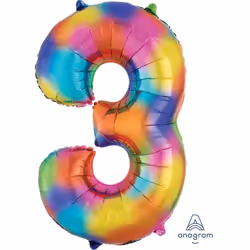 Amscan 3853301, Toy balloon, Foil, Number, 53 cm, 5 pc(s)