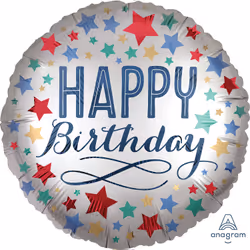 Amscan 3906501, Toy balloon, Foil, Birthday, Round, 5 pc(s)