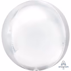 Amscan 4030701, Toy balloon, Foil, White, 38 cm, 5 pc(s)