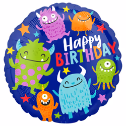 Amscan 4180001, Toy balloon, Foil, Birthday, Round, 5 pc(s)