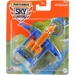 Diecast Matchbox - Twin Boom Sky Busters 10/31 Orange/Blue GWK52