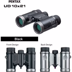 PENTAX Binoculars UD 10x21- Black. 10x magnification with roof prism. Bright and clear viewing, lightweight with Multi-coating to acheive excellent