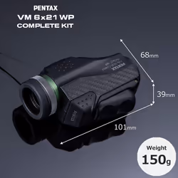 Pentax 63621 Monocular VM 6x21 WP - Complete Kit Includes a dedicated smartphone adapter and macro stand together with a bright...