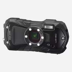 Ricoh WG-80, 16 MP, 4608 x 3456 pixels, CMOS, 5x, Full HD, Black