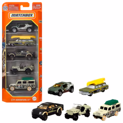 Matchbox 1:64 Scale Die-Cast Toy Cars or Trucks, Set of 5 (Styles May Vary), Vehicle set, Matchbox, 3 yr(s), Metal, Plastic, ...