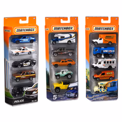 Matchbox 1:64 Scale Die-Cast Toy Cars or Trucks, Set of 5 (Styles May Vary) - Additional view 7