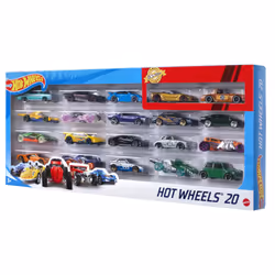 Hot Wheels 20 Car Pack Assortment, Vehicle set, 3 yr(s), Metal, Plastic, Assorted colours, Multicolour