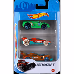 Hot Wheels 1:64 Scale Toy Cars & Trucks, 3-Pack (Styles May Vary) - Additional view 5