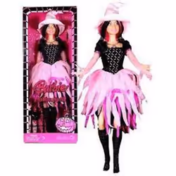 Barbie 2008 Halloween 12 Inch Doll (M3523) - Barbie Fashion Spell with Witch Costume and Hairbrush